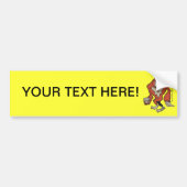 Custom Funny Sasquatch Bumpersticker (Voorkant)