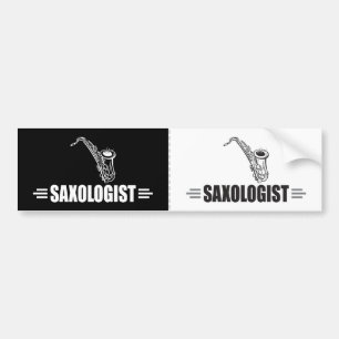 Custom Funny Saxophone Bumpersticker