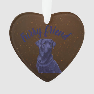 Custom Furry Vriend hond midden Ornament