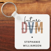 Custom Future DVM Doctor in de diergeneeskunde Sleutelhanger (Voorkant)