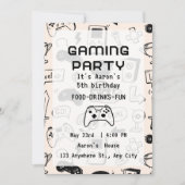 Custom Game Night Invitations (Devant)