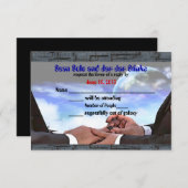 Custom Gay Sci Fi Commitment Ceremony RSVP (Voorkant / Achterkant)