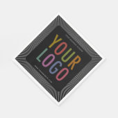 Custom Gedrukte Luncheon Servetten met Bedrijf Log (Hoek)