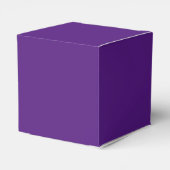 Custom Geef nooit op Nooit overgeven Royal Paarse Bedankdoosjes (Achterkant)