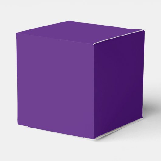 Custom Geef nooit op Nooit overgeven Royal Paarse Bedankdoosjes (Achterkant)
