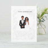 Custom, Gelukkig getrouwd leven, zwart paar, (Staand voorkant)