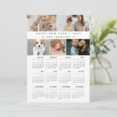 Custom Gelukkig Nieuwjaar 2025 Kalender Fotocollag (Staand voorkant)