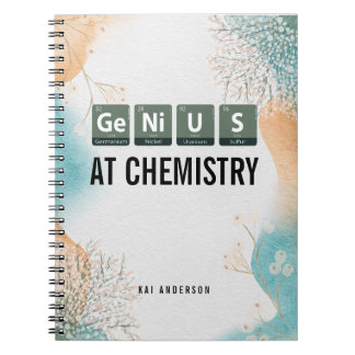 Custom Genius Periodic Table Chemistry Student Notitieboek