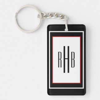 Custom Gentlemen's Monogram Sleutelhanger