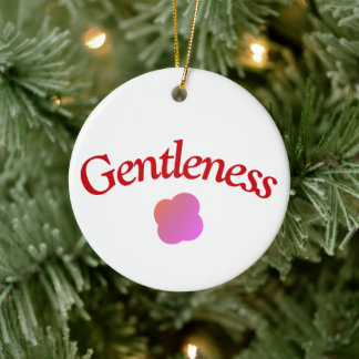 Custom Gentleness Ornament |Typografie Roze Bloem