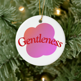 Custom Gentleness Ornament ｜Typography Pink Flower