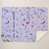 Custom geperste gedroogde bloemen deken (Voorkant (horizontaal))