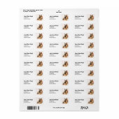 Custom German Shepherd Dog Address Label (Full Sheet)
