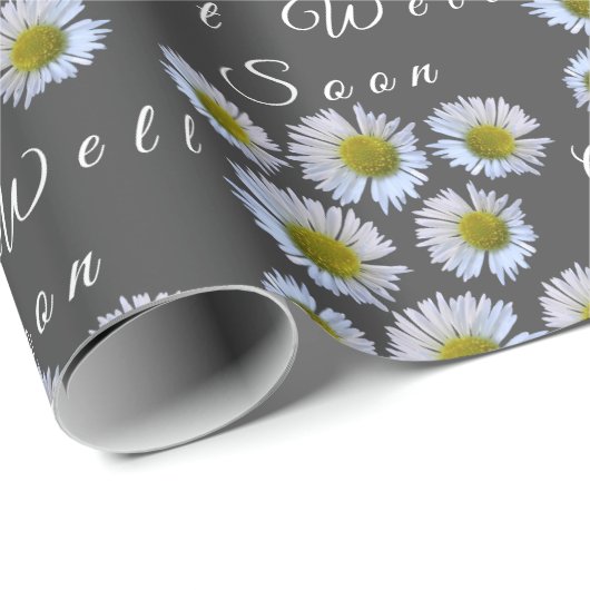 Custom Get Well Binnenkort Daisy Ray Florets op gr Cadeaupapier (Rol Hoek)