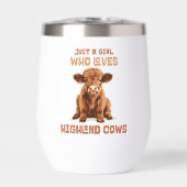 Custom Gewoon een meisje dat houdt van Highland Ko (Voorkant)