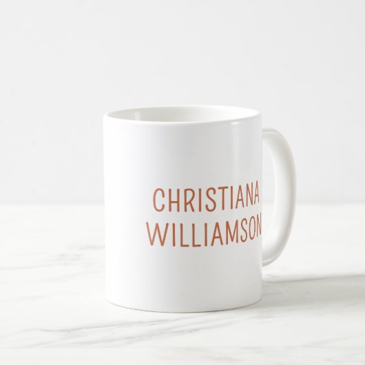 Custom Gewoon een meisje dat houdt van Highland Ko Koffiemok (Voorkant rechts)