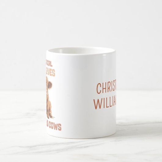 Custom Gewoon een meisje dat houdt van Highland Ko Koffiemok (Center)