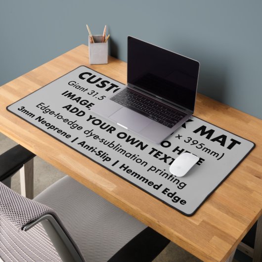 Custom Giant Kantoor Desk Mat - Magnesium Grey (Kantoor 2)