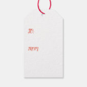 Custom Gift Labels FLOWERS SKULL Cadeaulabel (Achterkant)