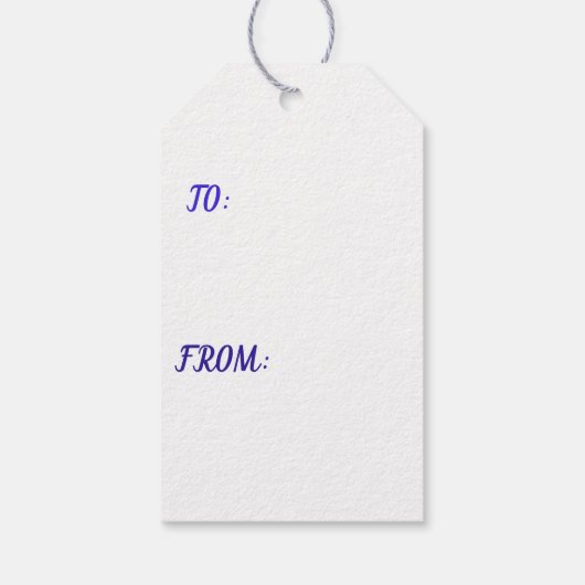 Custom Gift Labels HAPPY SEED WRAPPING ROZE BLOEME Cadeaulabel (Achterkant)