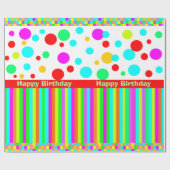 CUSTOM GIFT WRAP PAPPER, verjaardagscadeau, xmas g Cadeaupapier (Vlak)