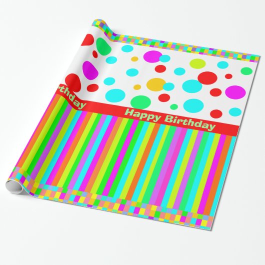 CUSTOM GIFT WRAP PAPPER, verjaardagscadeau, xmas g Cadeaupapier (Uitgerold)