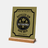 Custom Gin Bottle Acryl Bord (Hoek)