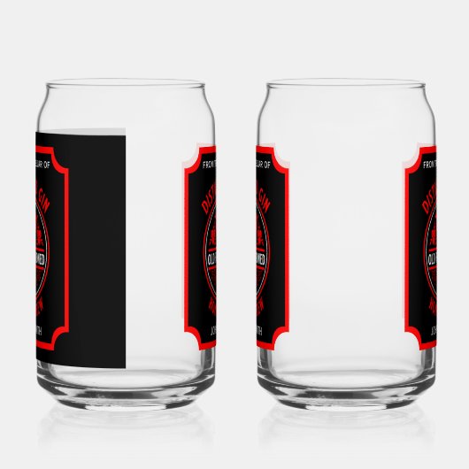 Custom Gin Bottle Blikvorm Glas (Rechts)