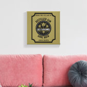 Custom Gin Bottle Canvas Afdruk (Insitu (Woonkamer))