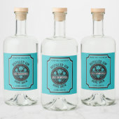 Custom Gin Bottle Likeurfles Etiket (Flessen)