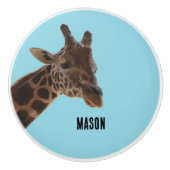 Custom, Giraffe pull knob Keramische Knop (Voorkant)