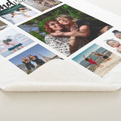 Custom Girlfriend Photo Collage Sherpa Deken (3/4)
