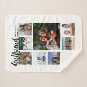 Custom Girlfriend Photo Collage Sherpa Deken (Voorkant (horizontaal))