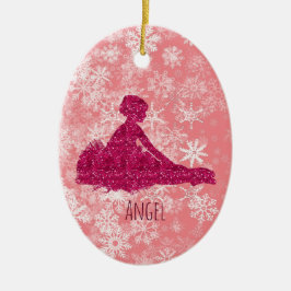 Custom Girls Ballerina Dance Shoes Keramisch Ornament