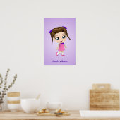 Custom Girls Room Chibi Poster (Keuken)