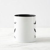 Custom Girly Jack O Lantaarn Pompoen Gezicht Hallo Mok (Midden)