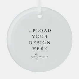 Custom Glass Christmas Ornament, Upload your Photo Glas Ornament