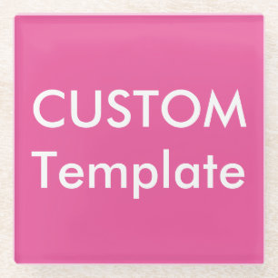 Custom Glass Onderzetter 4.2" Vierkant met rubbere Glazen Onderzetter