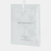 Custom Glass Photo Ornament (Voorkant links)