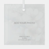 Custom Glass Photo Ornament (Voorkant)