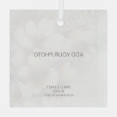 Custom Glass Photo Ornament (Achterkant)