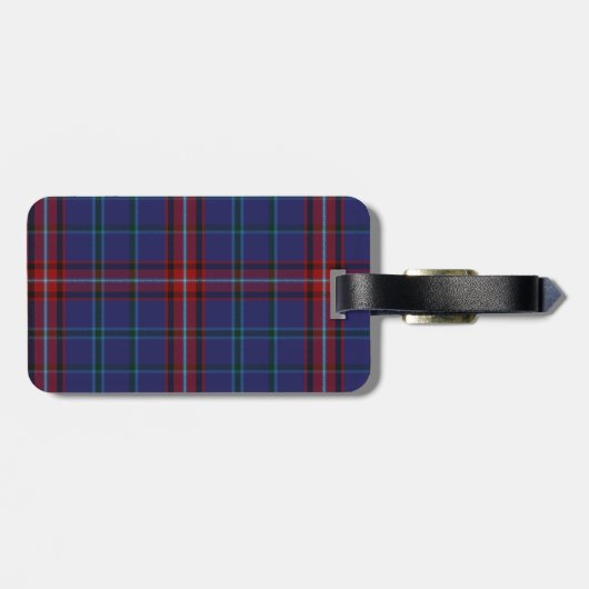 Custom Glenn Tartan Plaid Bagagelabel (Achterkant horizontaal)