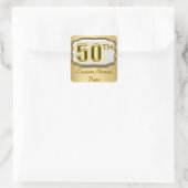 Custom Gold 50th Anniversary Or Birthday Stickers (Tas)
