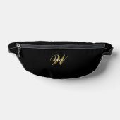 Custom Gold Black Monogram l Stylish Minimalist Fa (Poser)