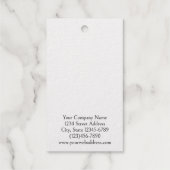 Custom Gold Floral Spray Oorbel Display Kaarten Cadeaulabels (Achterkant)