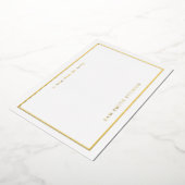 Custom Gold Foil Artist Dank u kaart (Gedraaid)