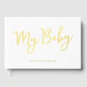 Custom Gold Foil My Baby Book Keepsaké for Mother (Recto)