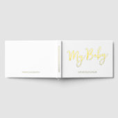 Custom Gold Foil My Baby Book Keepsaké for Mother (Complet)