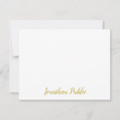 Custom Gold Handgeschreven Script Text Sjabloon Fl (Voorkant)