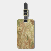 Custom Gold Leaves Bagagelabel (Voorkant verticaal)
